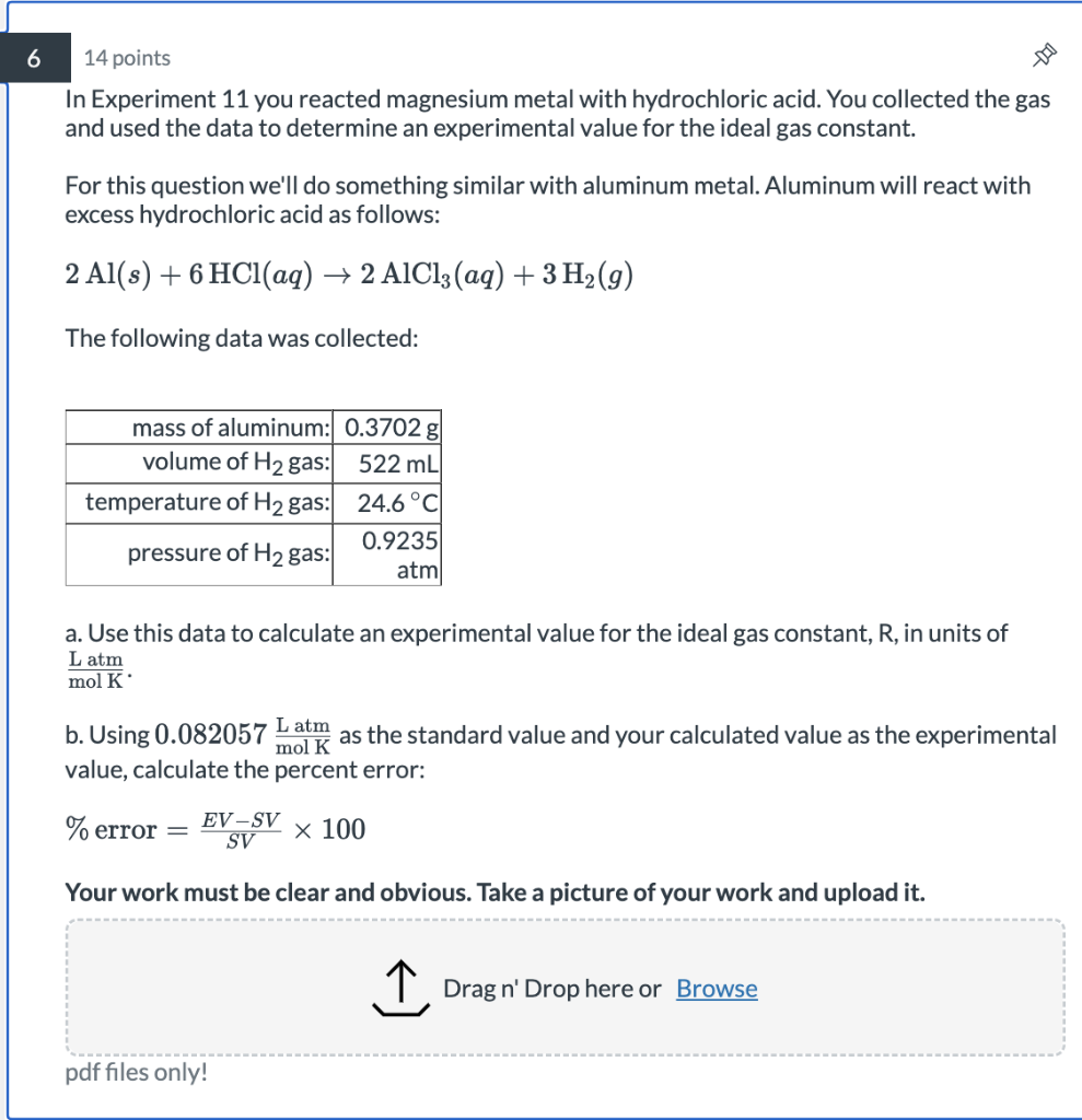 magnesium and hydrochloric acid experiment