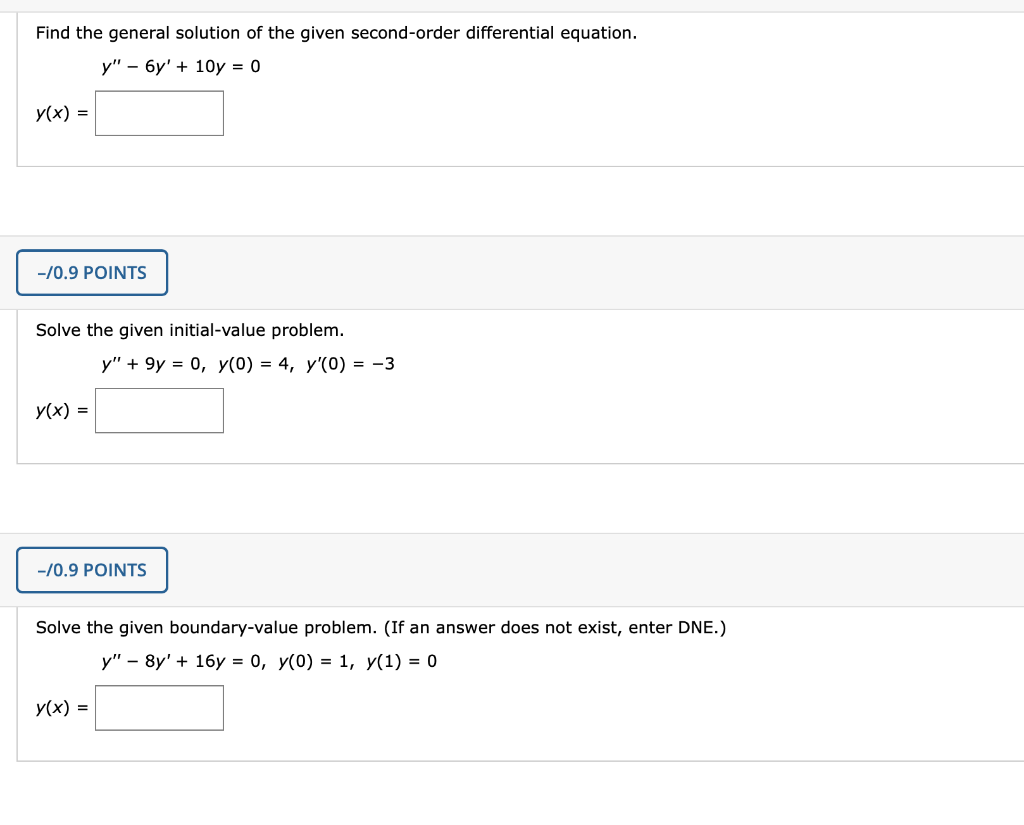 Solved Find the general solution of the given second-order | Chegg.com