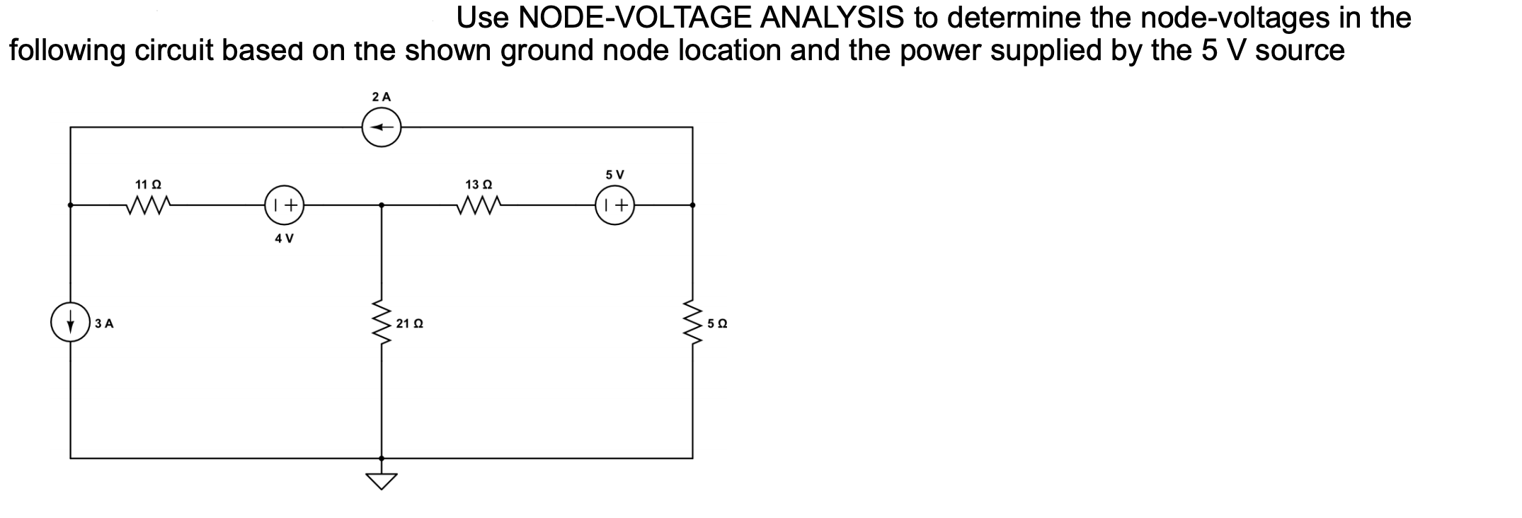 Solved Use NODE-VOLTAGE ANALYSIS to determine the | Chegg.com