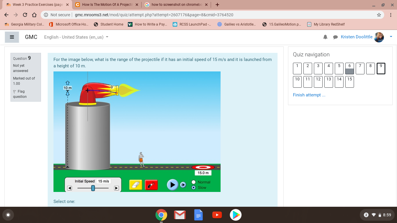 C How Is The Motion Of A Projectil X G How To Chegg Com