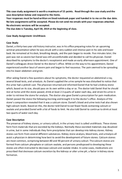 Solved This case study assignment is worth a maximum of 15 | Chegg.com