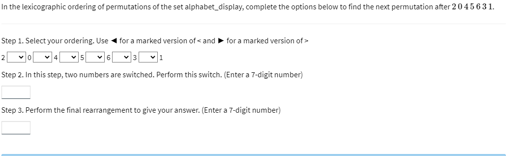 Solved In the lexicographic ordering of permutations of the | Chegg.com