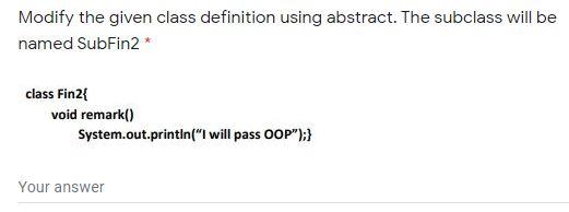 Solved 25 point Given the following class structure and | Chegg.com