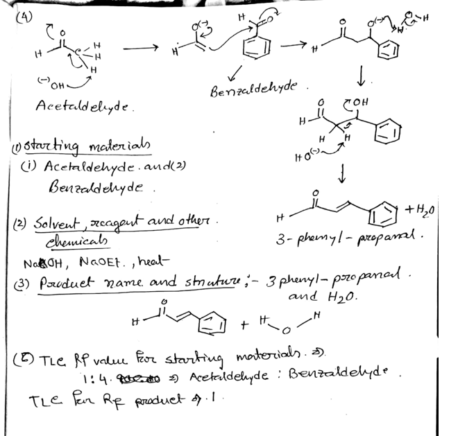 Solved on H Il- TH Hon Acetald eleyde. Benzaldehyde. Horsen | Chegg.com