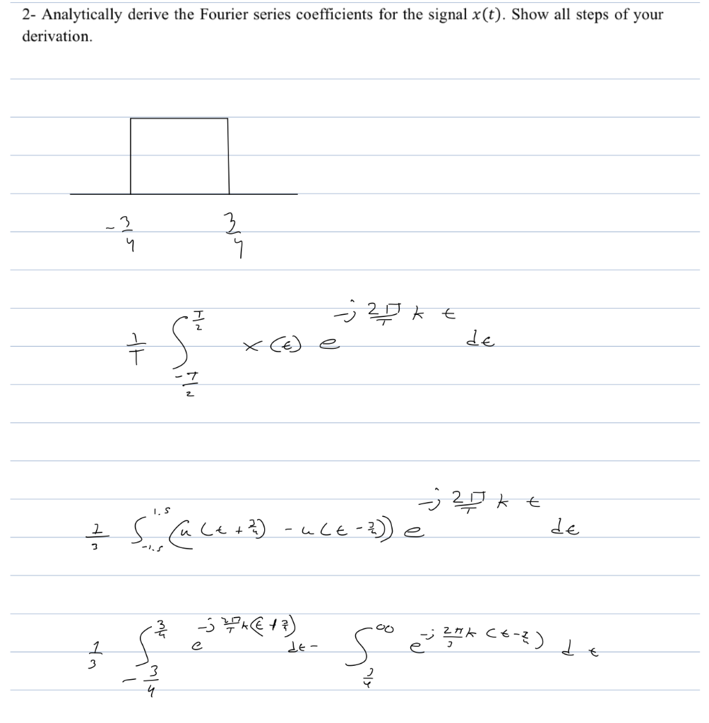 Solved B) Consider The Following Signal 𝑥(𝑡)=൞ 1, |𝑡|