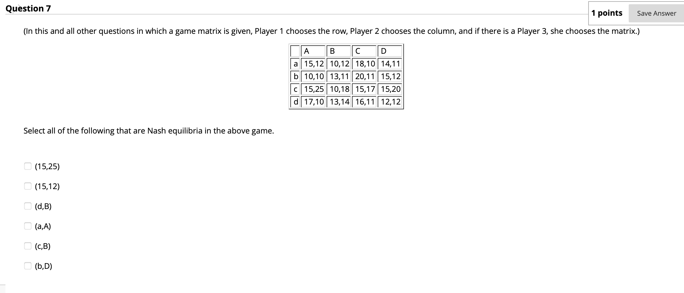 Solved Question 7 1 points Save Answer (In this and all | Chegg.com