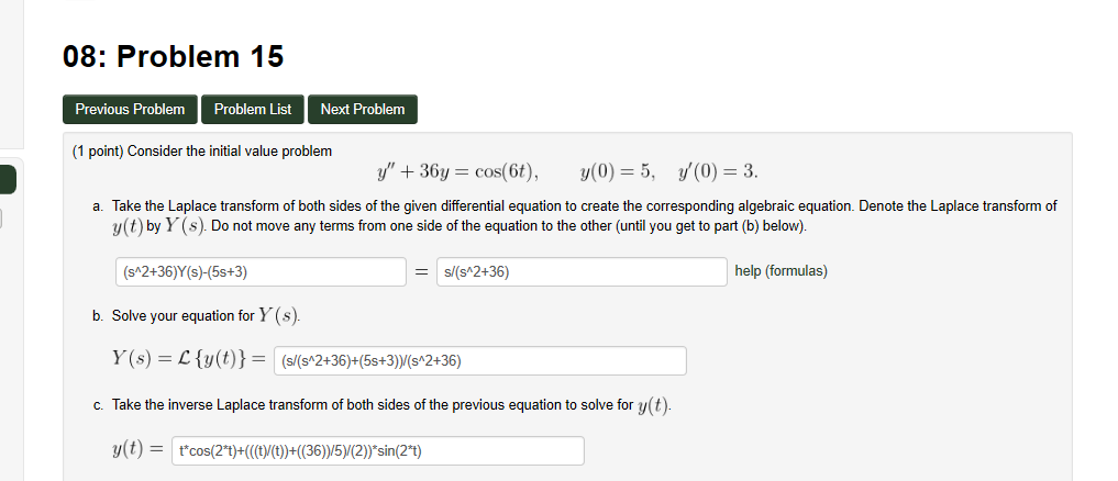 Solved 08: Problem 15 Previous Problem Problem List Next | Chegg.com