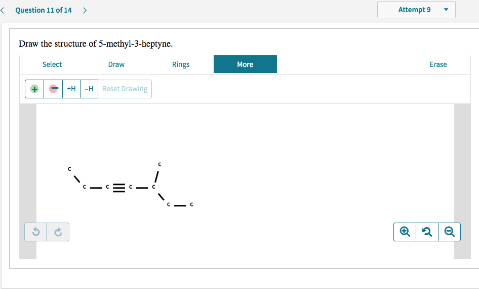 Solved Draw the structure of 5-methyl-3-heptyne. | Chegg.com