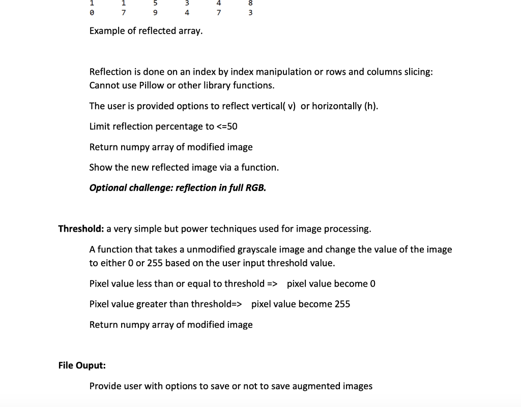 Your program will accept a JPEG image of any size for | Chegg.com