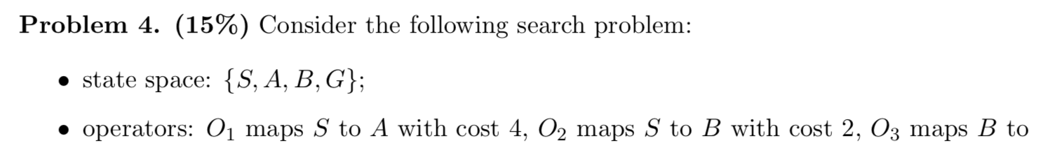 Solved Problem 4. (15%) Consider the following search | Chegg.com
