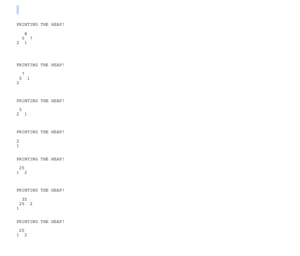 I am learning about heaps in Java, and need help with | Chegg.com