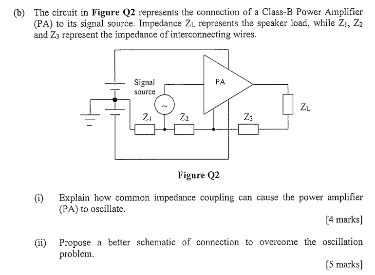 Solved (b) The Circuit In Figure Q2 Represents The | Chegg.com