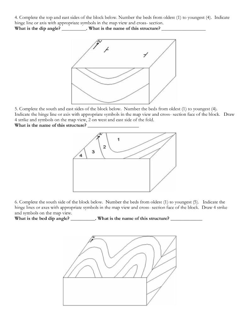 Solved GLG101-Lab 11 Structural Geology & Geologic Maps Name | Chegg.com