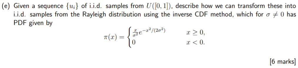 Solved Make sure to compute the CDF and the Inverse CDF in | Chegg.com