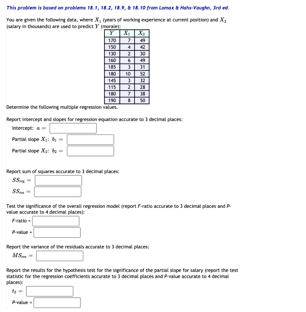 Solved This problem is based on problems 18.1, 18.2, 18.9, & | Chegg.com