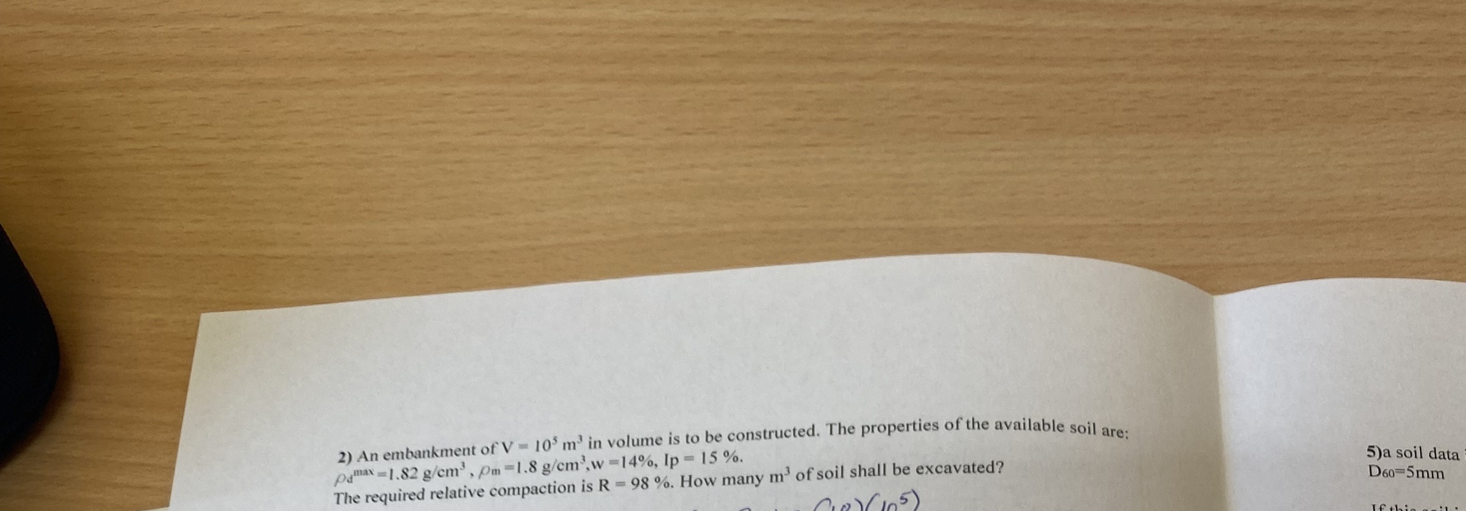 2-an-embankment-of-v-105-m3-in-volume-is-to-be-chegg