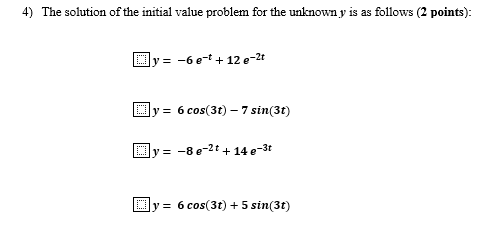 Solved Problem #1 Solve initial value problem for a system | Chegg.com