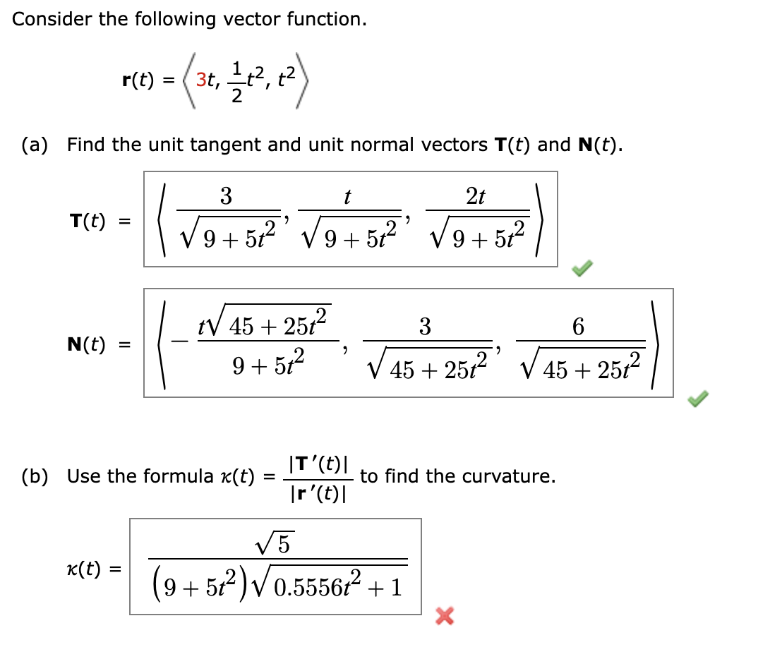 Solved Consider the following vector | Chegg.com