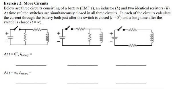 Solved Exercise 3: More Circuits Below Are Three Circuits | Chegg.com