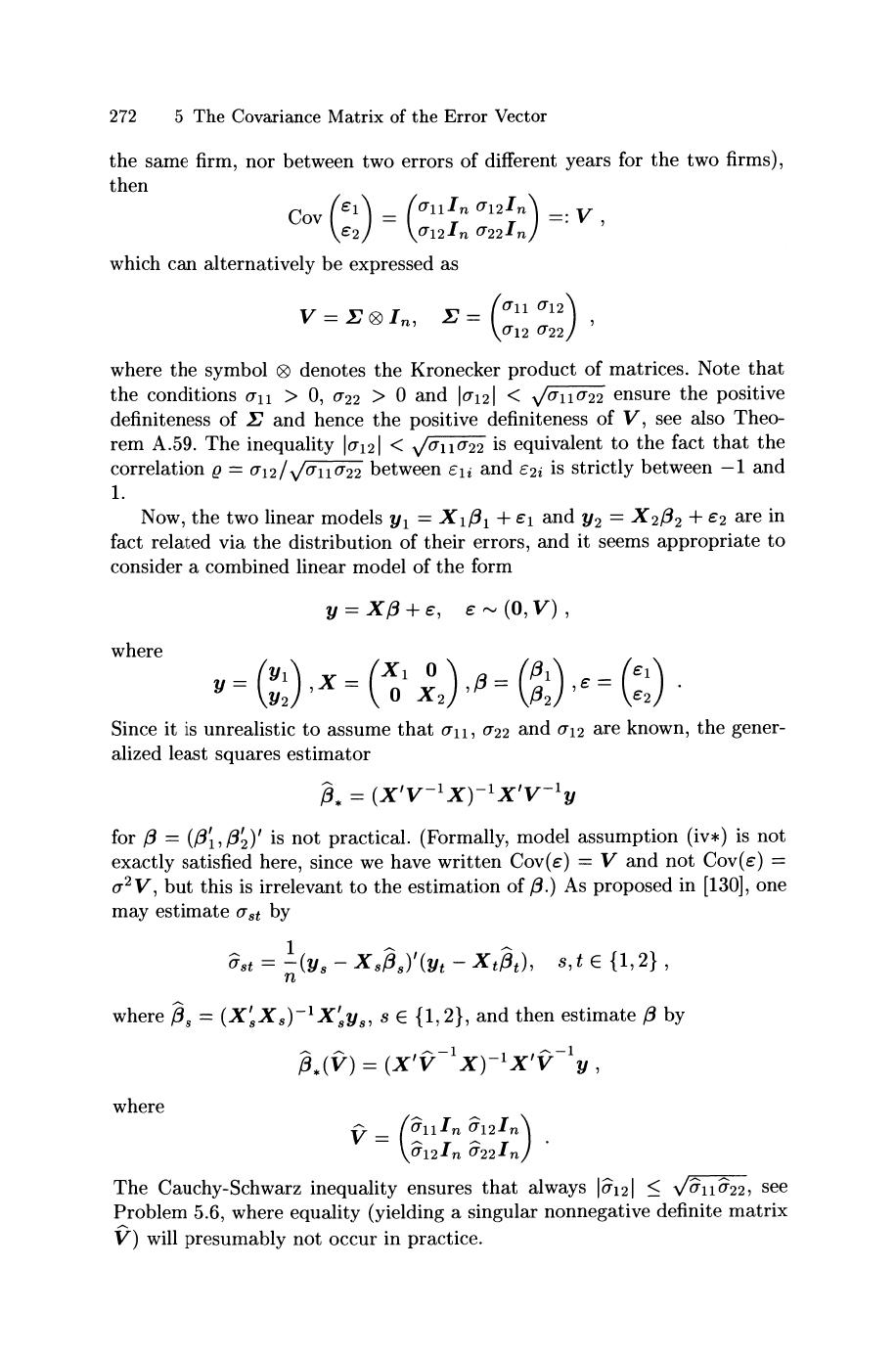 6 For The Seemingly Unrelated Regression Model Chegg Com