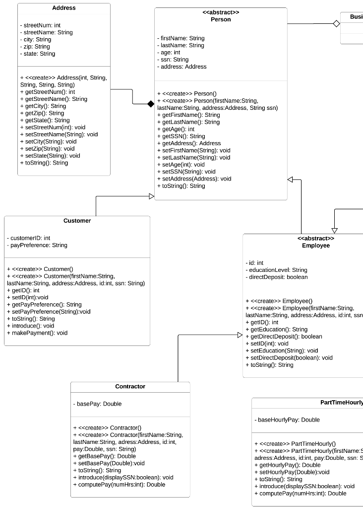 Java: Exercise instructions: Design and implement | Chegg.com