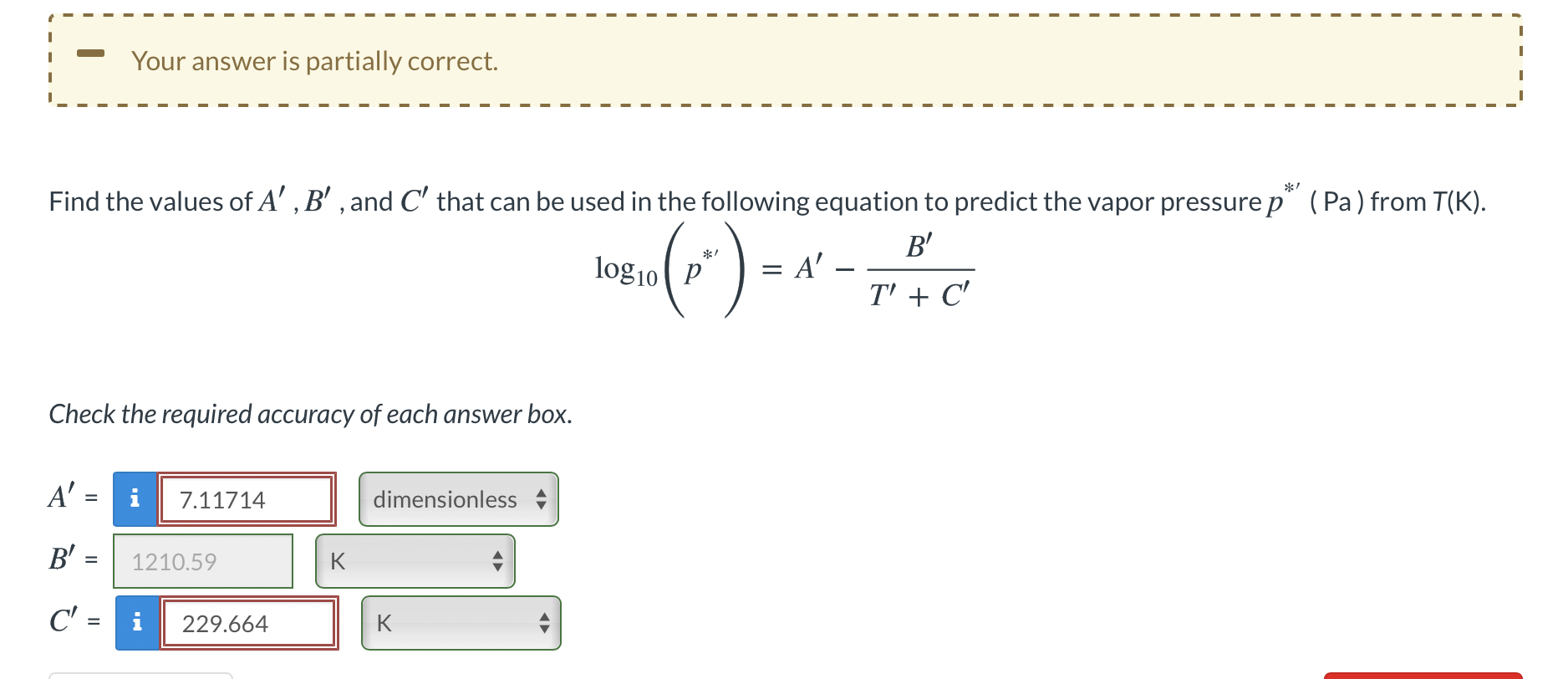 Solved The Antoine Equation allows calculation of the | Chegg.com