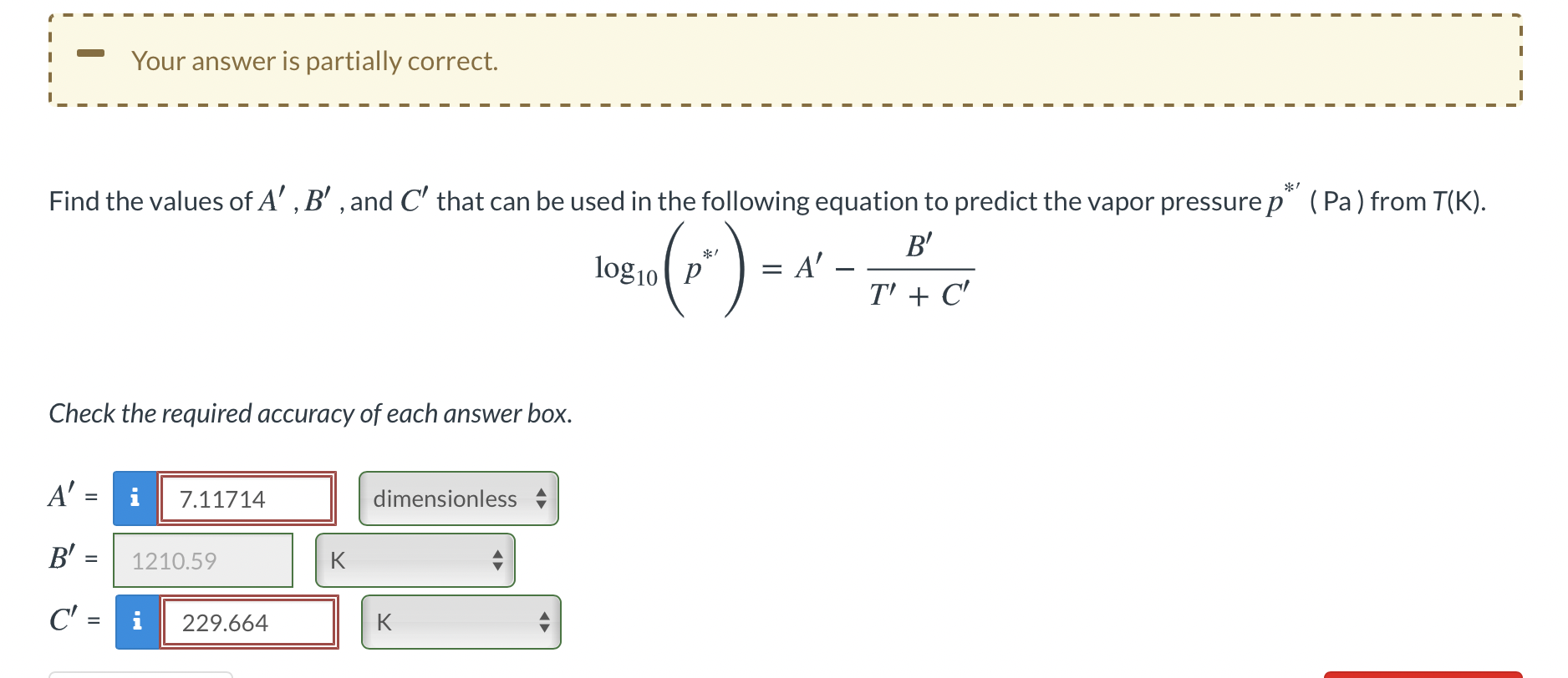 Solved The Antoine Equation Allows Calculation Of The | Chegg.com