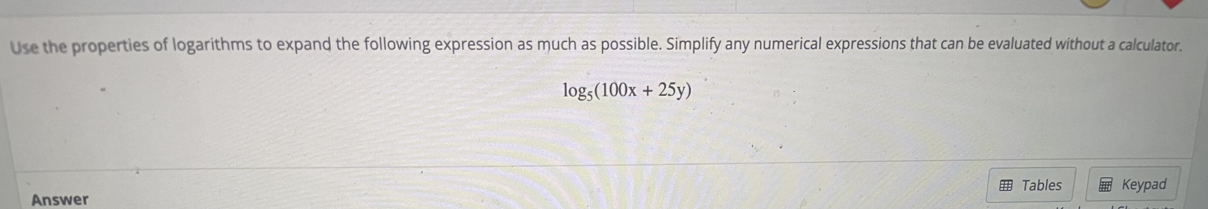 solved-log5-100x-25y-chegg