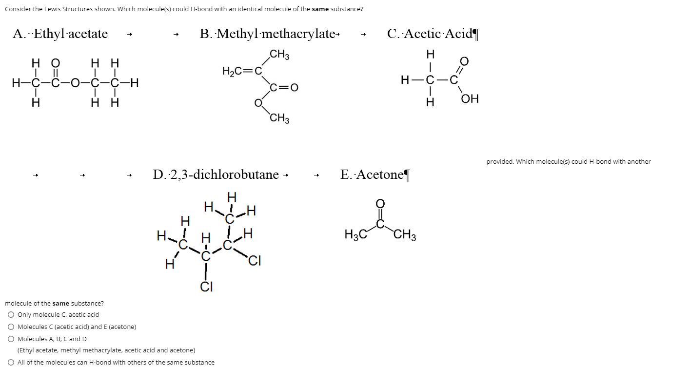 ethyl acetate lewis structure