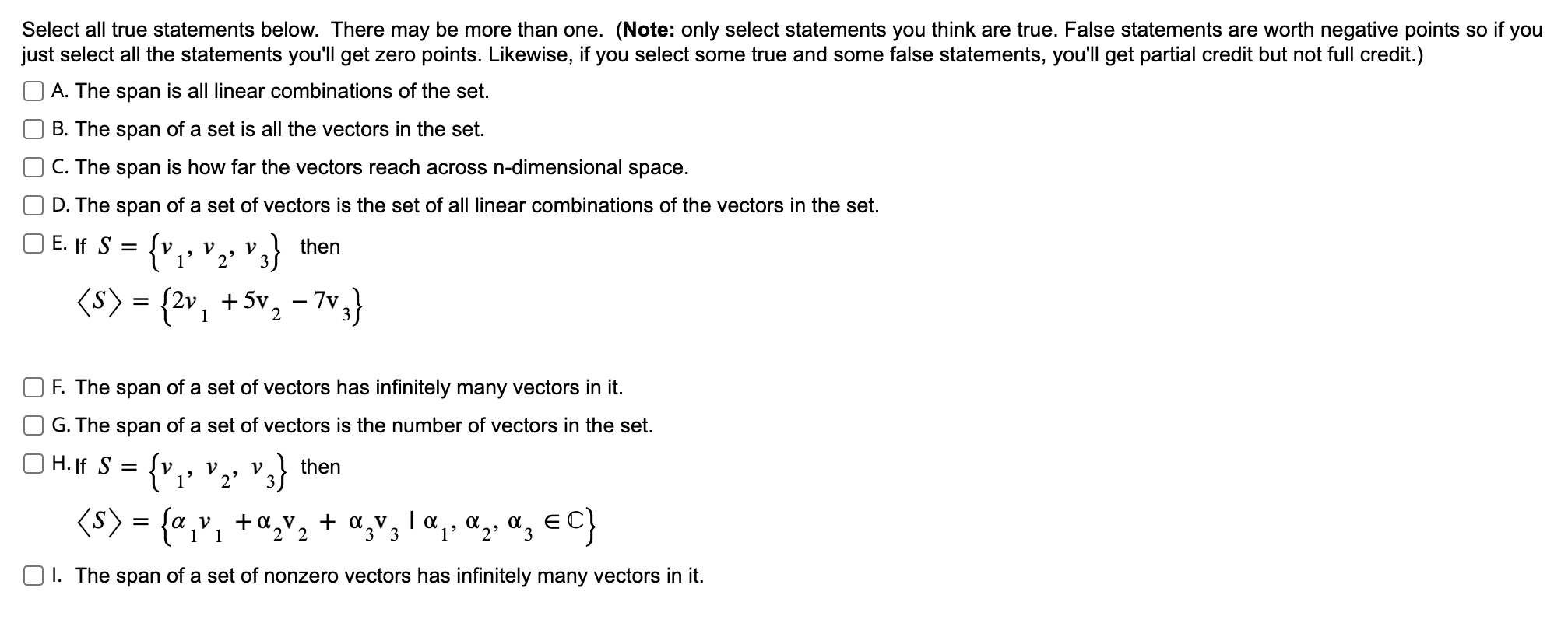 Solved Select All True Statements Below There May Be More 