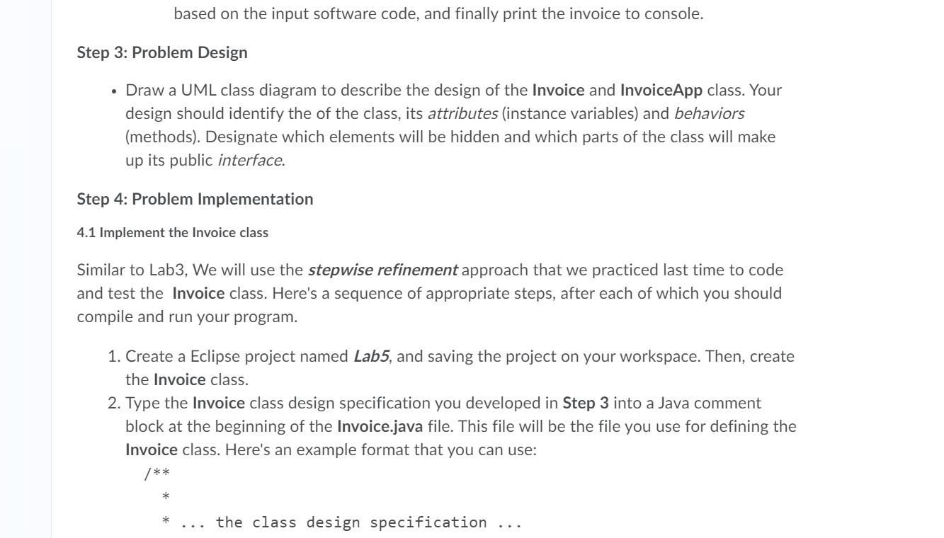 Part 1: Practicing Problem Analysis, Design, and | Chegg.com