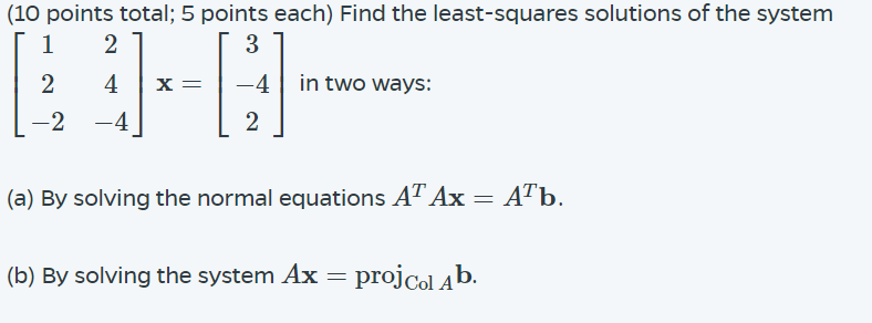 Solved (10 points total; 5 points each) Find the | Chegg.com