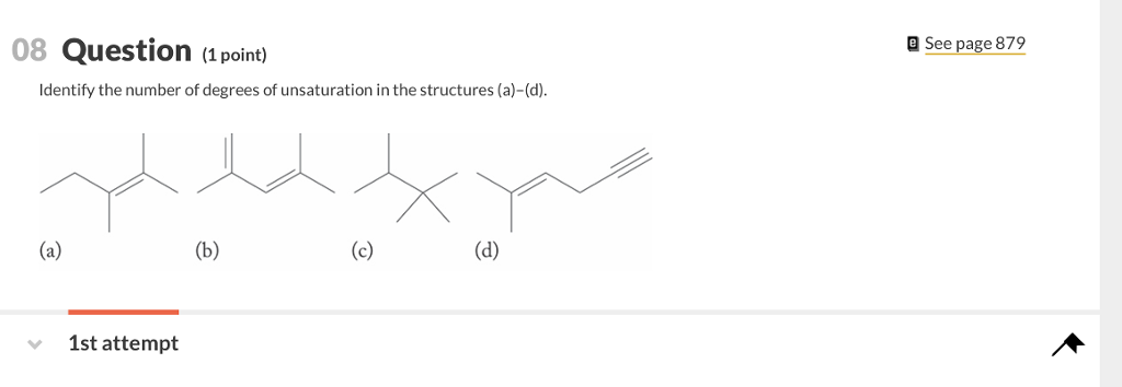 Solved 08 Question (1 point) a See page 879 Identify the | Chegg.com