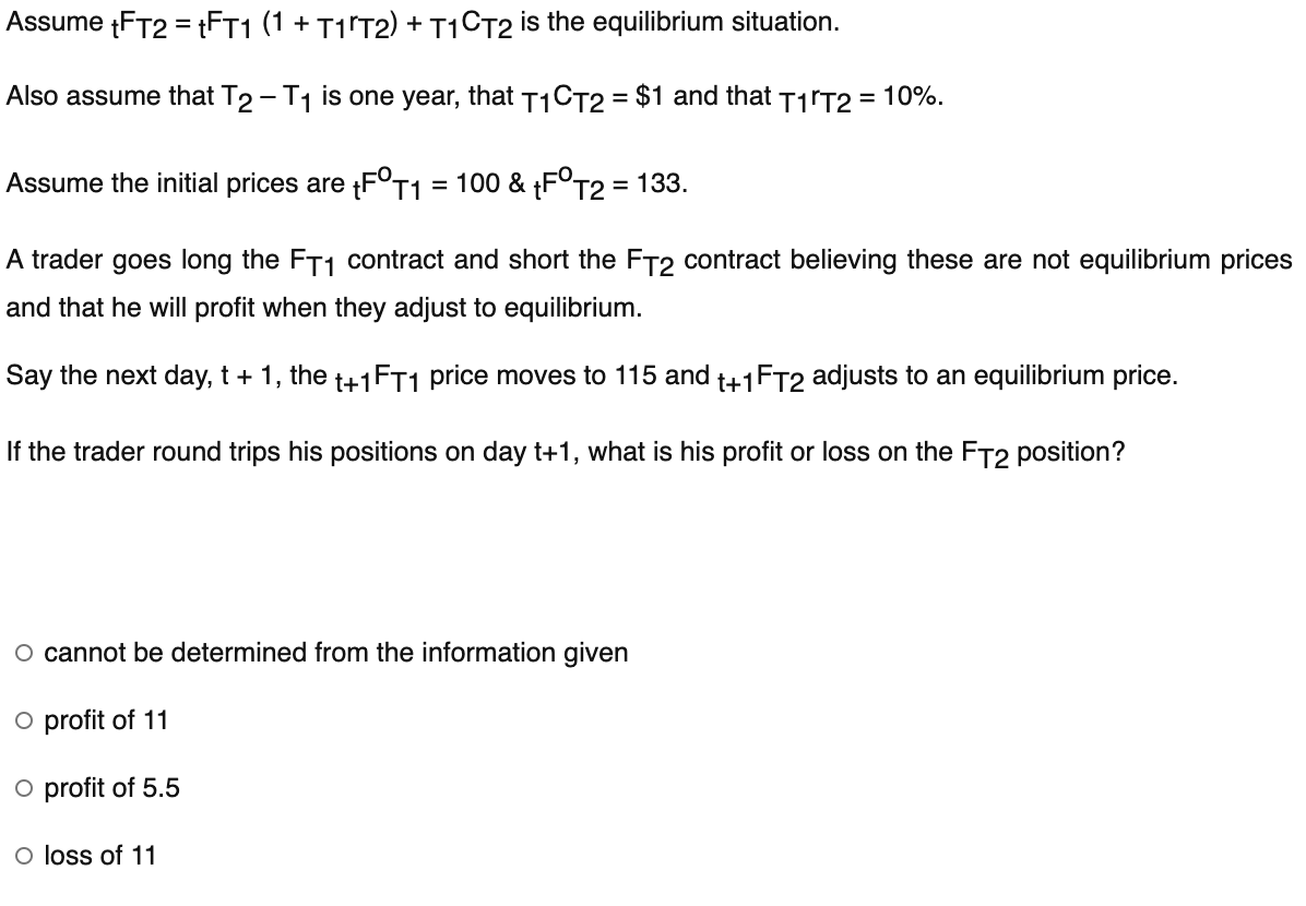 Assume FT2 = {FT1 (1 + T11T2) + T1CT2 is the