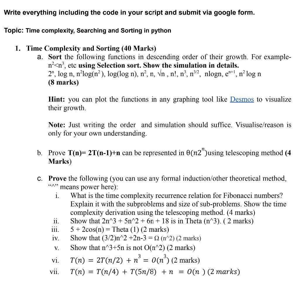 Solved Write everything including the code in your script | Chegg.com