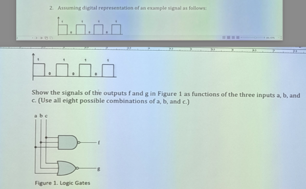 Solved 2. Assuming digital representation of an example | Chegg.com