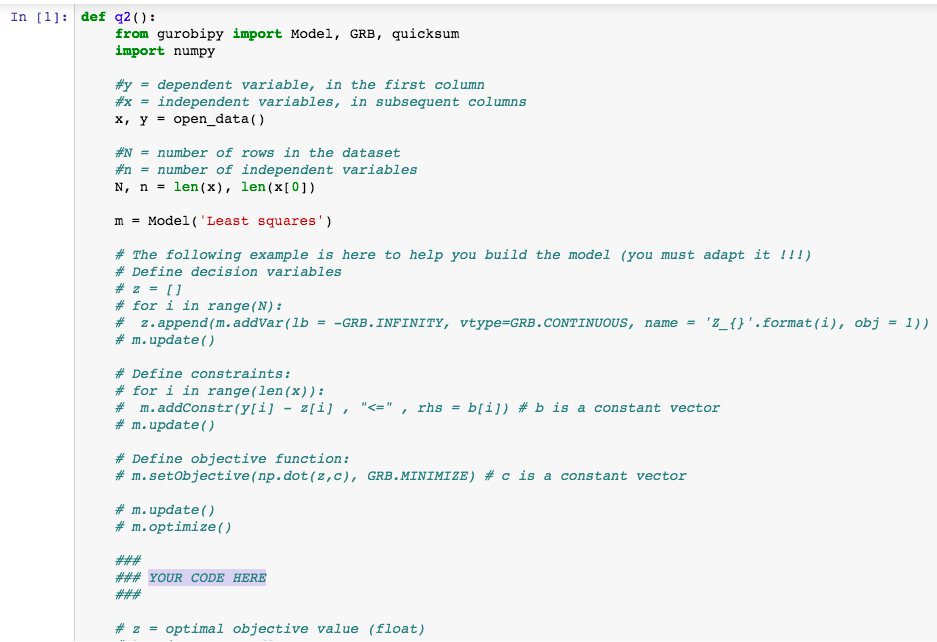 Solved This is a Linear Regression Python Coding | Chegg.com