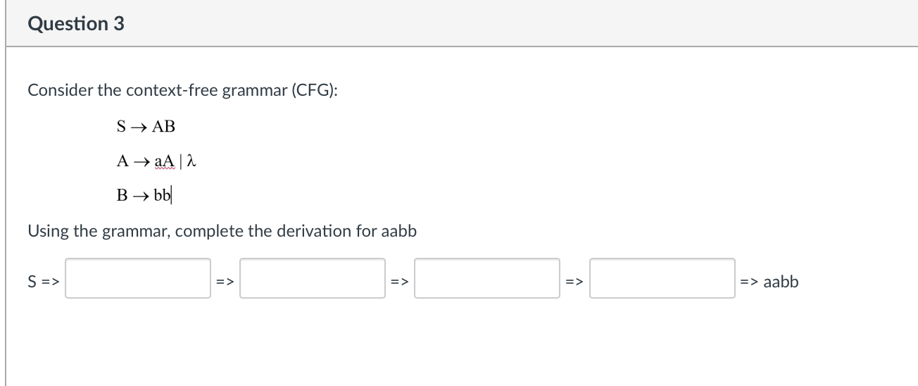 Solved Consider The Context-free Grammar (CFG): | Chegg.com