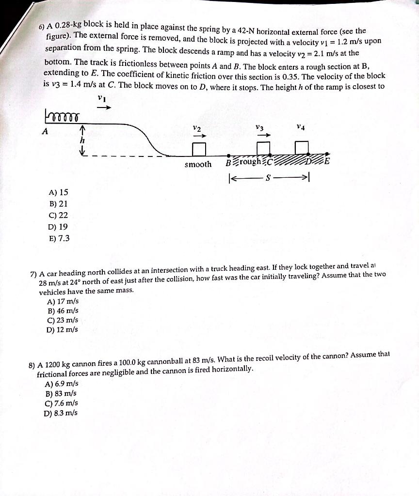 Solved Physics Problems: If you answer all questions | Chegg.com