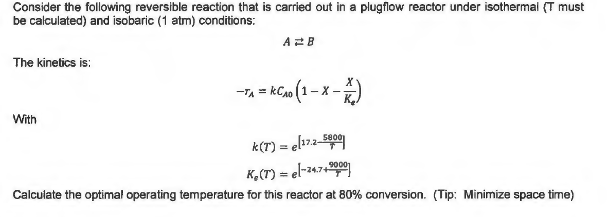 Solved Consider the following reversible reaction that is | Chegg.com