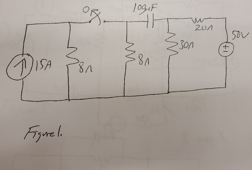 Solved 0.) In the capacitor charge / discharge circuit shown | Chegg.com