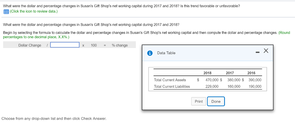 Percentage Change In Working Capital Formula