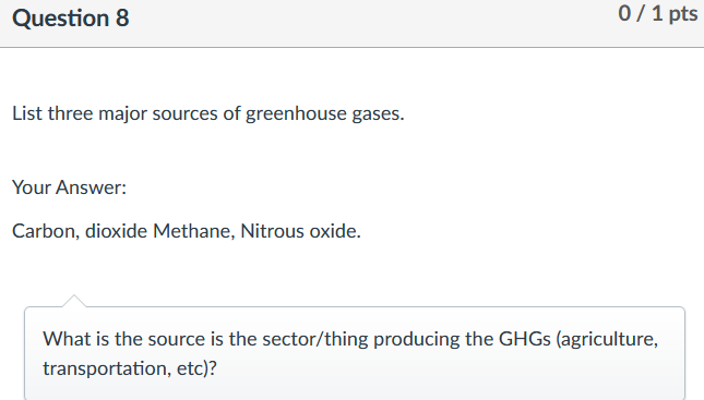 Solved Question 8 0 1 Pts List Three Major Sources Of Chegg Com