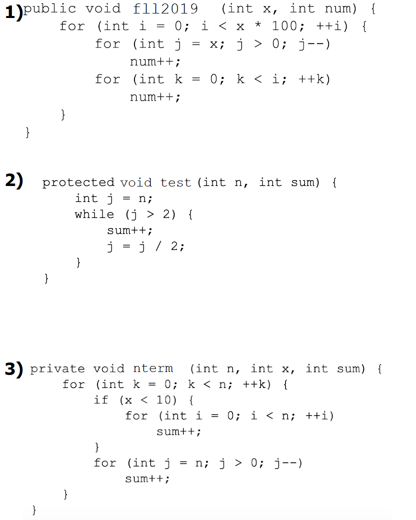 Solved Describe the tightest worst-case runtime of the | Chegg.com