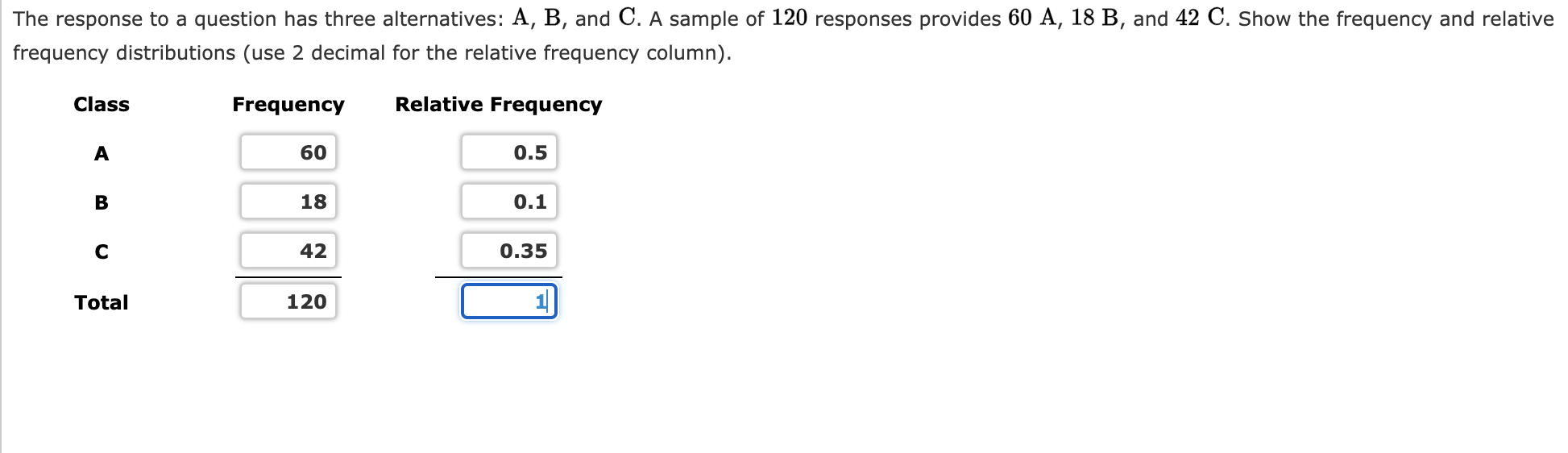 Solved The Response To A Question Has Three Alternatives: A, | Chegg.com