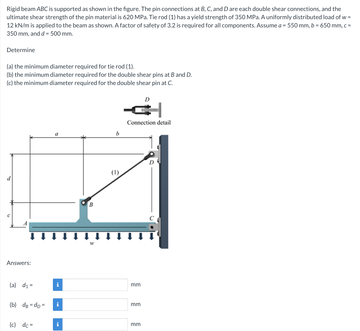 Solved Rigid Beam ABC Is Supported As Shown In The Figure. | Chegg.com