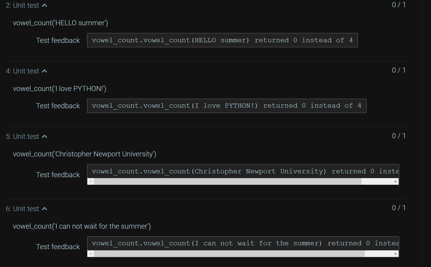 Solved def vowel_count(str): string = string string.lower() | Chegg.com