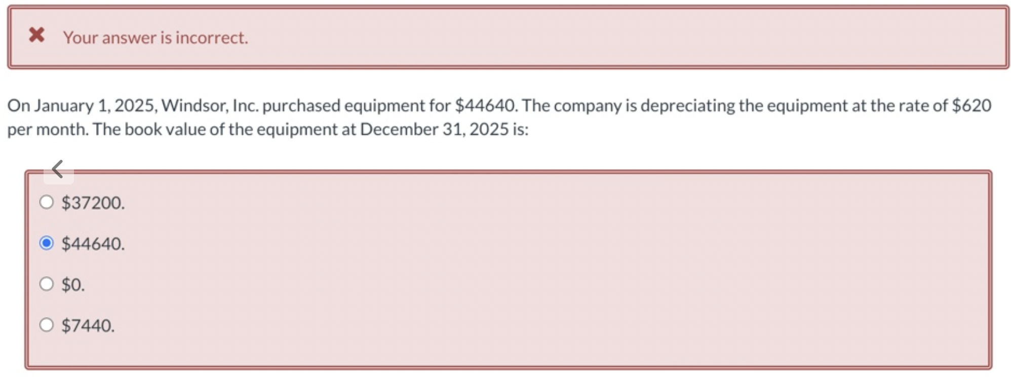 Solved On January 1,2025 , Windsor, Inc. purchased equipment