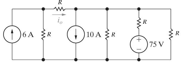 Solved R in R W om det ER R 10 ASR R R w + 75 V | Chegg.com