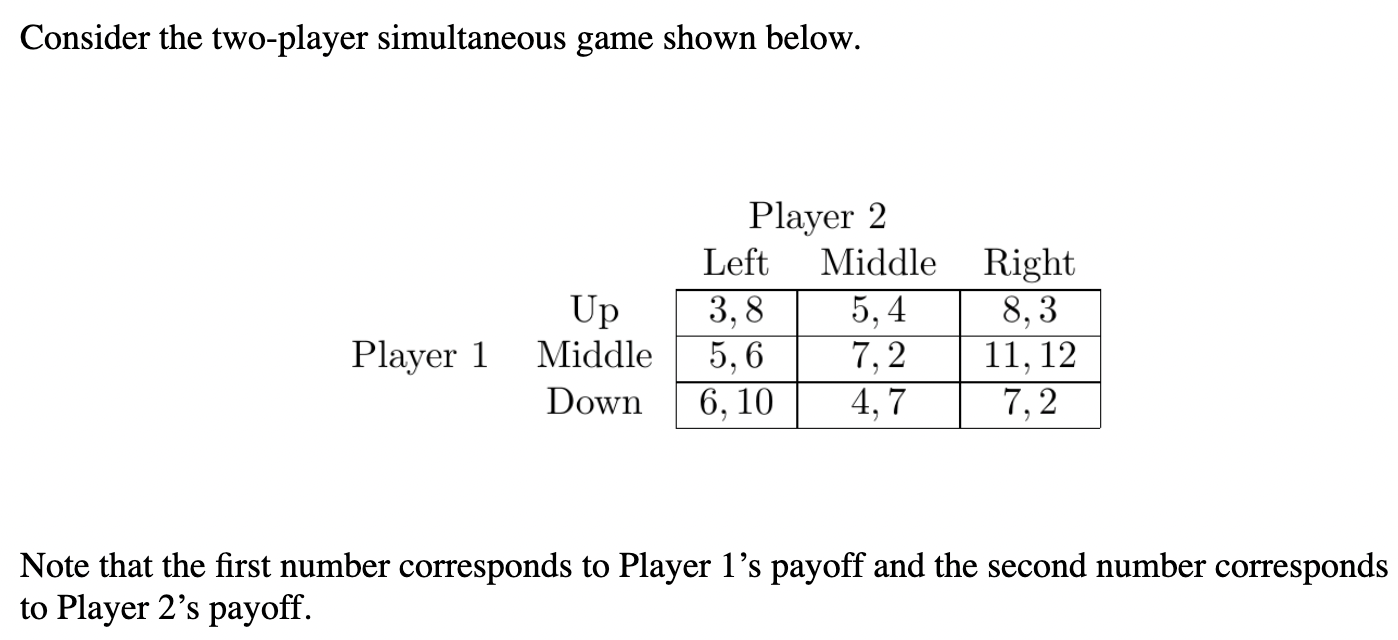 Solved (a) Find all pure strategy Nash equilibria of this | Chegg.com